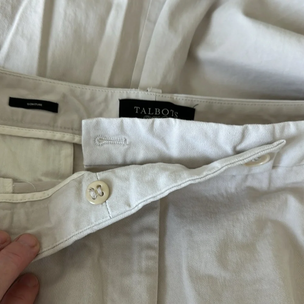 Talbots creme color pants